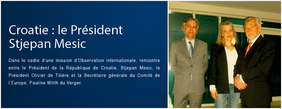 Croatie : le Président Stipe Mesic